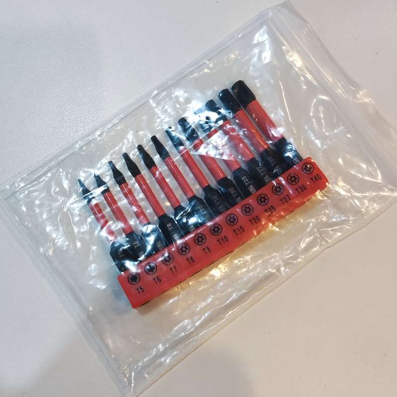 Screwdriver Bit Tool Set Items 12Pcs 25Mm Tamper Proof Bits