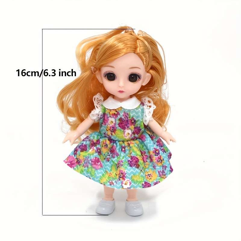Toy Dolls Style Yellow Hair Doll Add Printed Camouflage Suit Doll