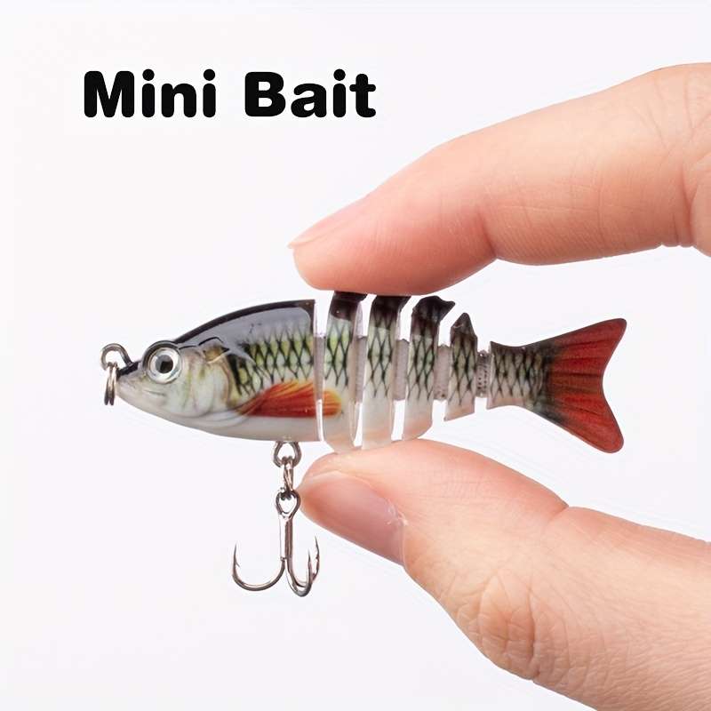 1pc Mini Multi-segment Bionic Hard Bait 5.99cm 5g Artificial Swimbait