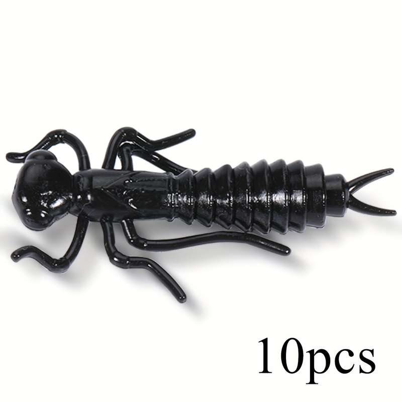 10pcs Soft Fishing Lure Set PVC Ideal for Freshwater Saltwater Angling
