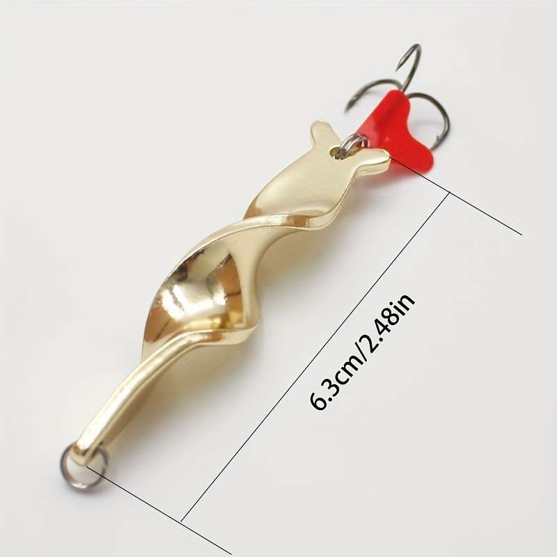 1pc Trolling Spinning Spiral Long Cast Spoons Fishing Lure Spinner 10g Screw Rotation Metal Jig