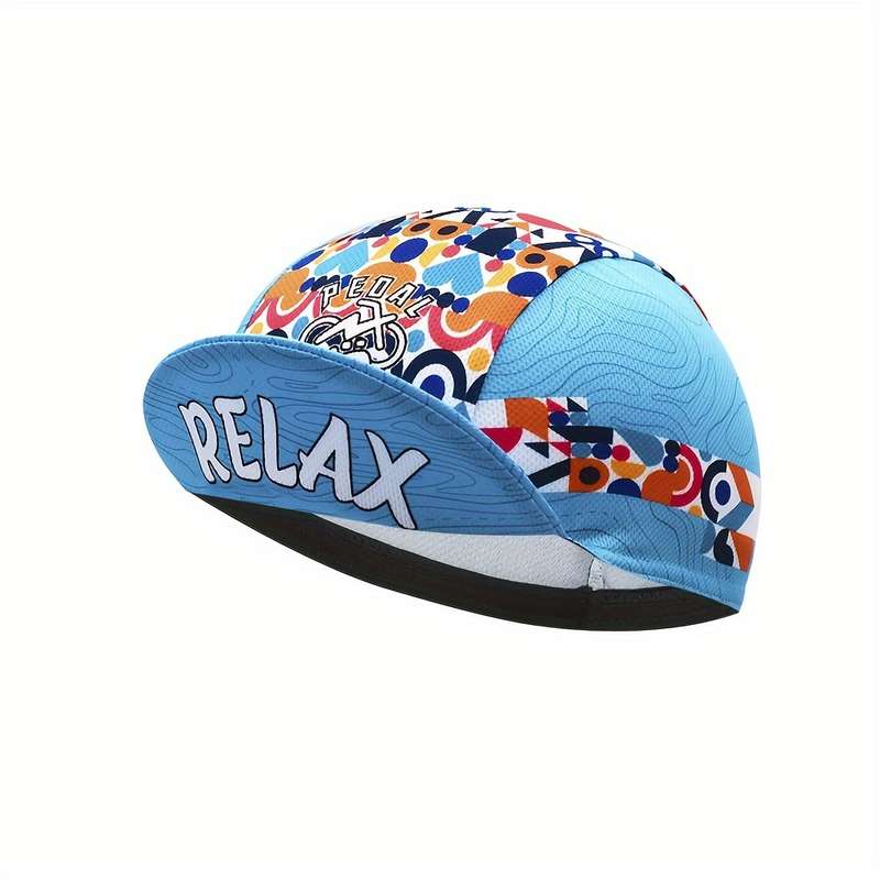 1pc Breathable Polyester Cycling Cap Anti-Sweat Sun Hat for Bike Riding and Team Sports
