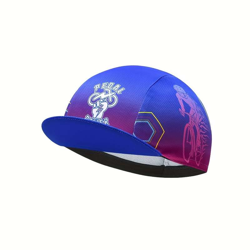 1pc Breathable Polyester Cycling Cap Anti-Sweat Sun Hat for Bike Riding and Team Sports