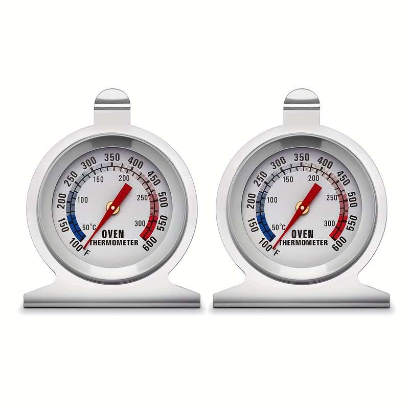 1pc Oven Thermometer Dual Ratio 50-300C 80-80F Oven Grill Stir Fry Chef Smoking Thermometer
