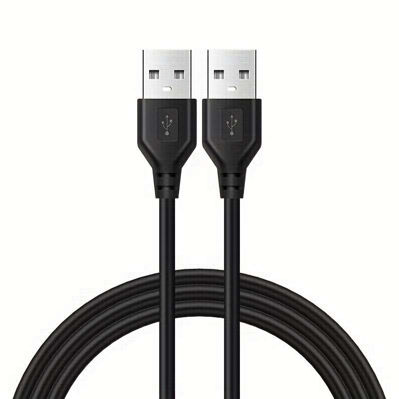 1pc 100cm USB Male-to-Male Data Cable Dual-USB Connection Line USB to USB Data Cable