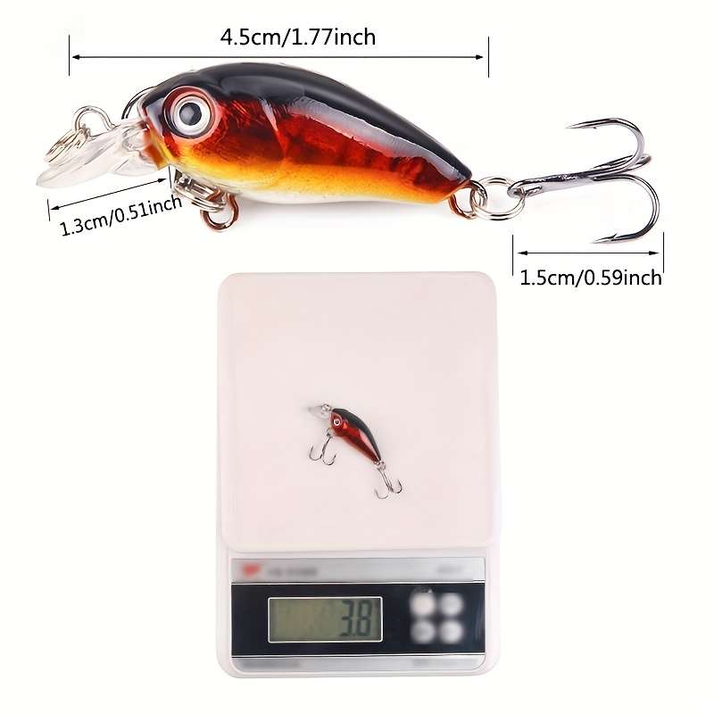 1pc Lua Crankbait Fishing Lure 4.57cm Realistic Imitation Bait Lightweight 3.8g for Freshwat