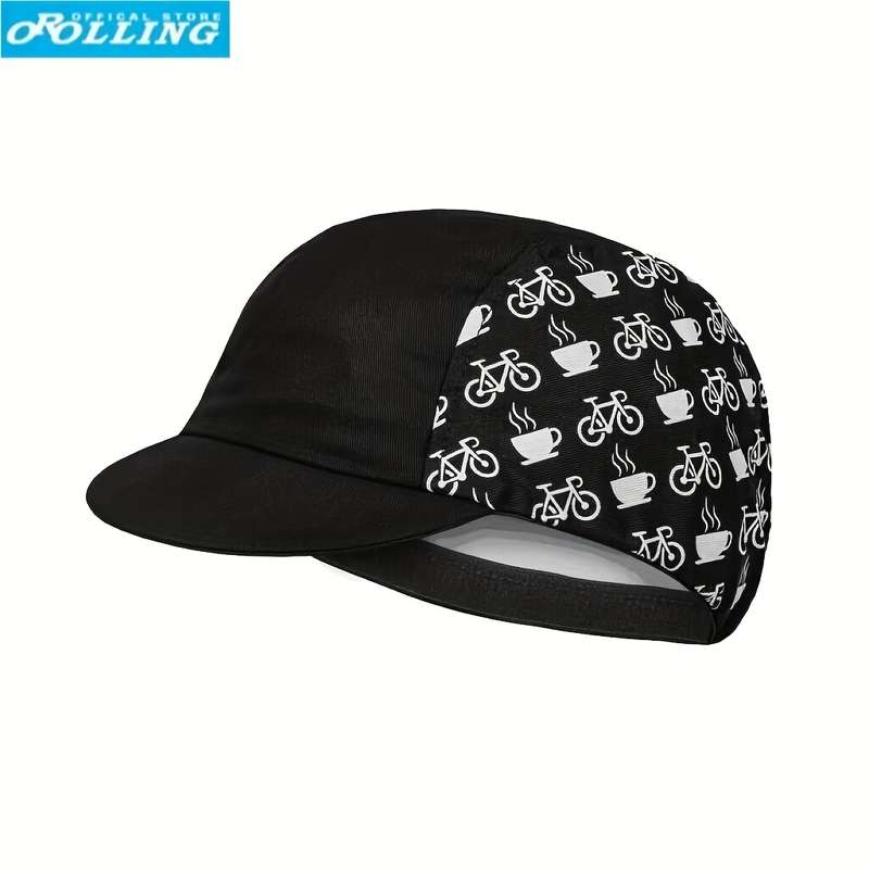 1pc Breathable Quick Drying Printed Cloth Hat for Outdoor Cycling Unisex