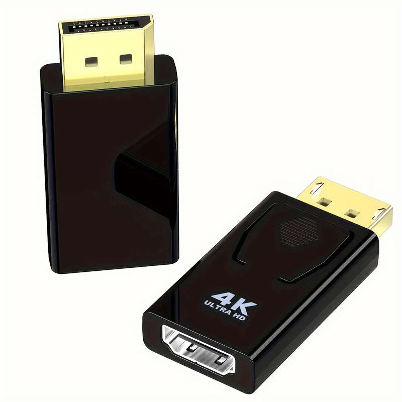 1pc GVKL DisplayPort to HDTV Adapter Cable Male to Female USB-Powered Glossy Finish Suppo