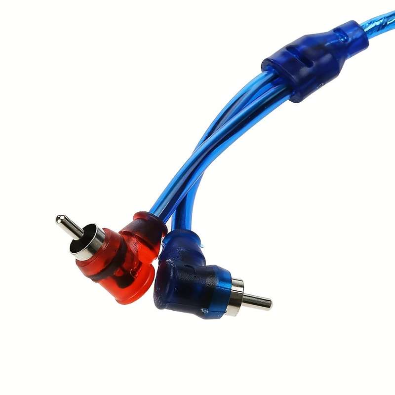 1pc 50cm Car Amplifier Cable Installation Wiring RCA Copper Wire Vehicle Digital Stereo Hi-fi A