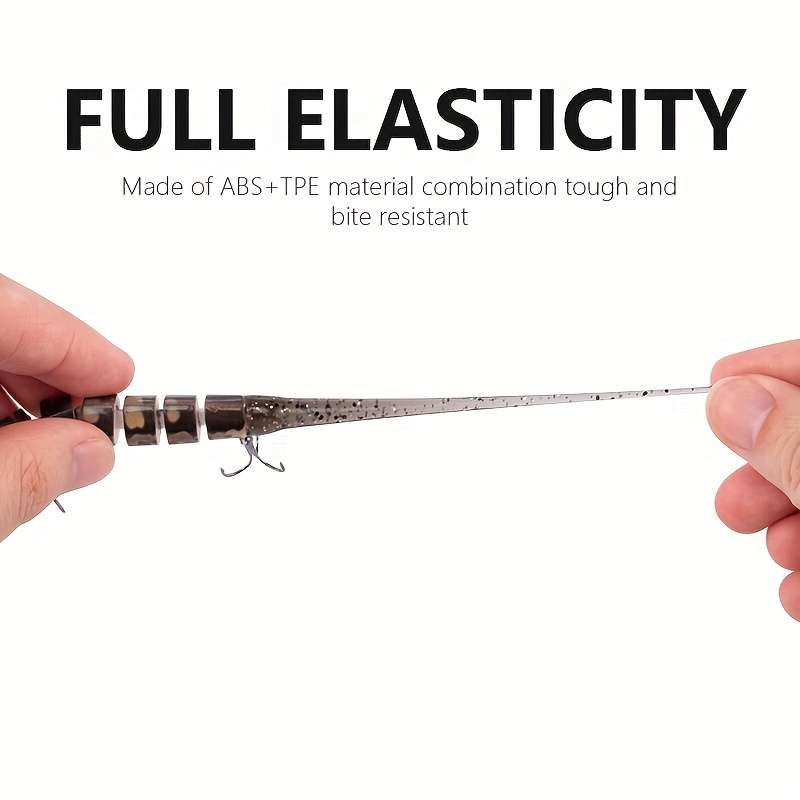 1pc Eel Swimbait 1.0cm 11.7g Slow Sinking Crankbait For Freshwater And Saltwater Trout And Bass
