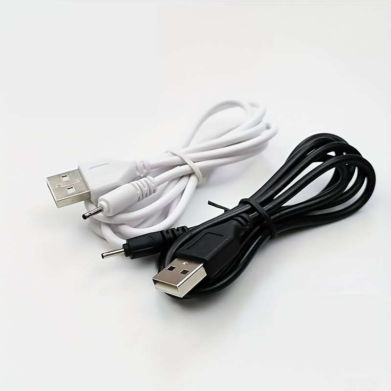 1pc DC Power Plug USB A To DC 2.0 Mm X 0.6 Mm 5 Volt DC 2.0x0.6mm Barrel Jack Charging Power Ca