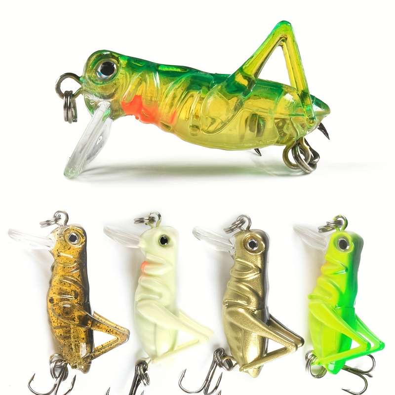 1pc 3g Realistic Grasshopper Fishing Lure Anmuka  Realistic Grasshopper Fishing Lure