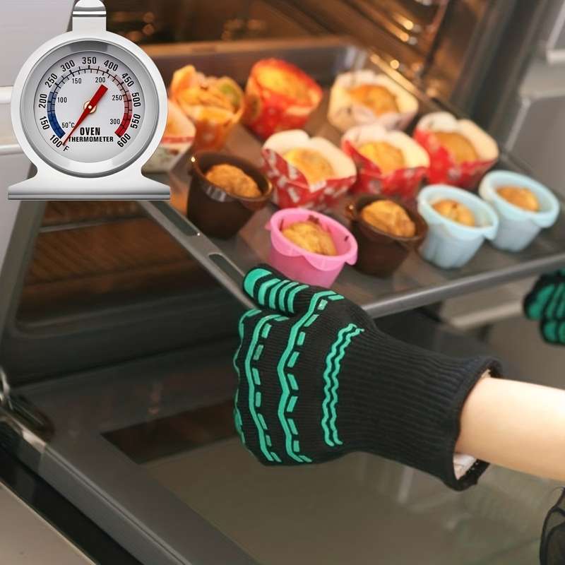 1pc Oven Thermometer Dual Ratio 50-300C 80-80F Oven Grill Stir Fry Chef Smoking Thermometer