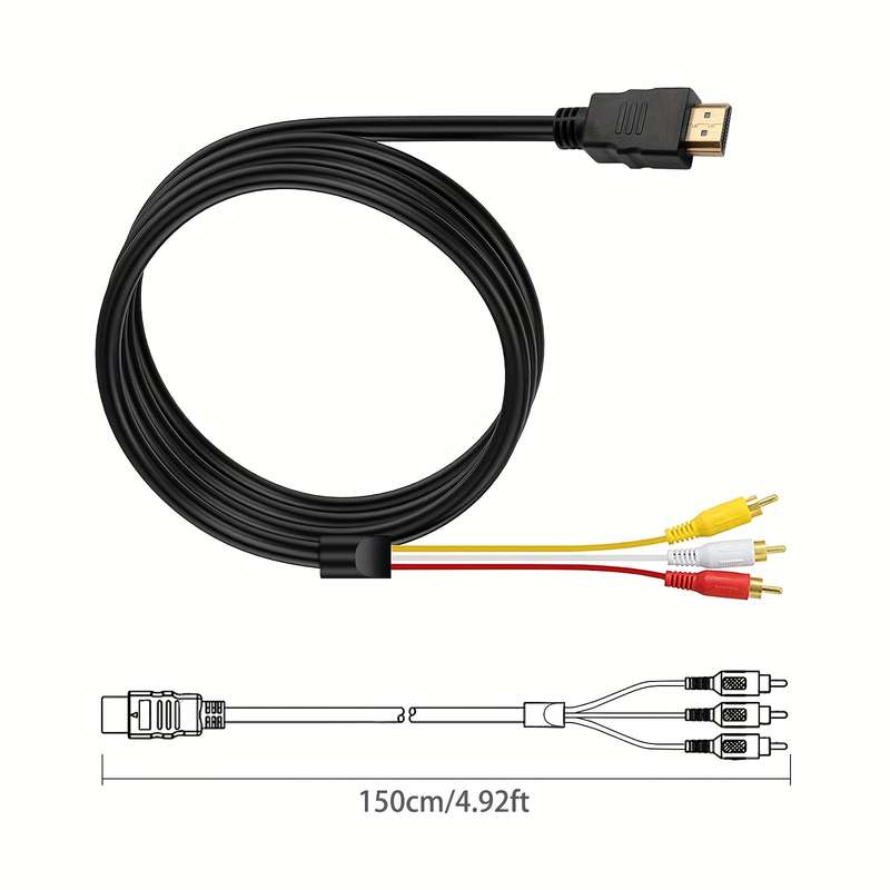 1-Pack Hd To Rca Cable