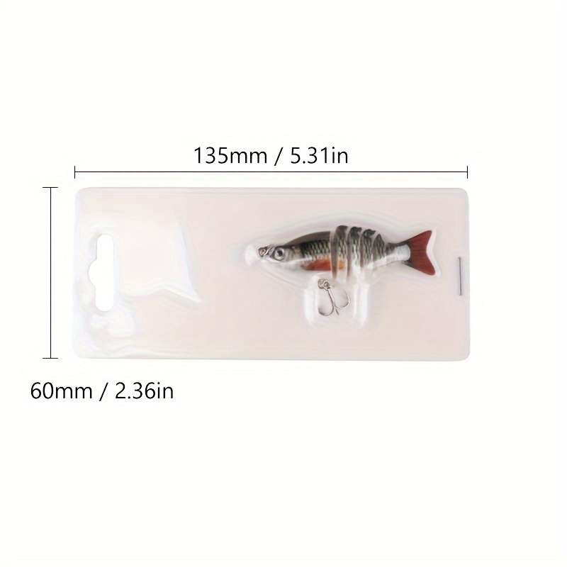 1pc Mini Multi-segment Bionic Hard Bait 5.99cm 5g Artificial Swimbait