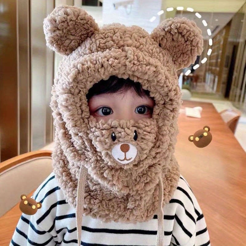 Winter Hat Color Beige Color Size 3 11 Years Old  One Size Fits All