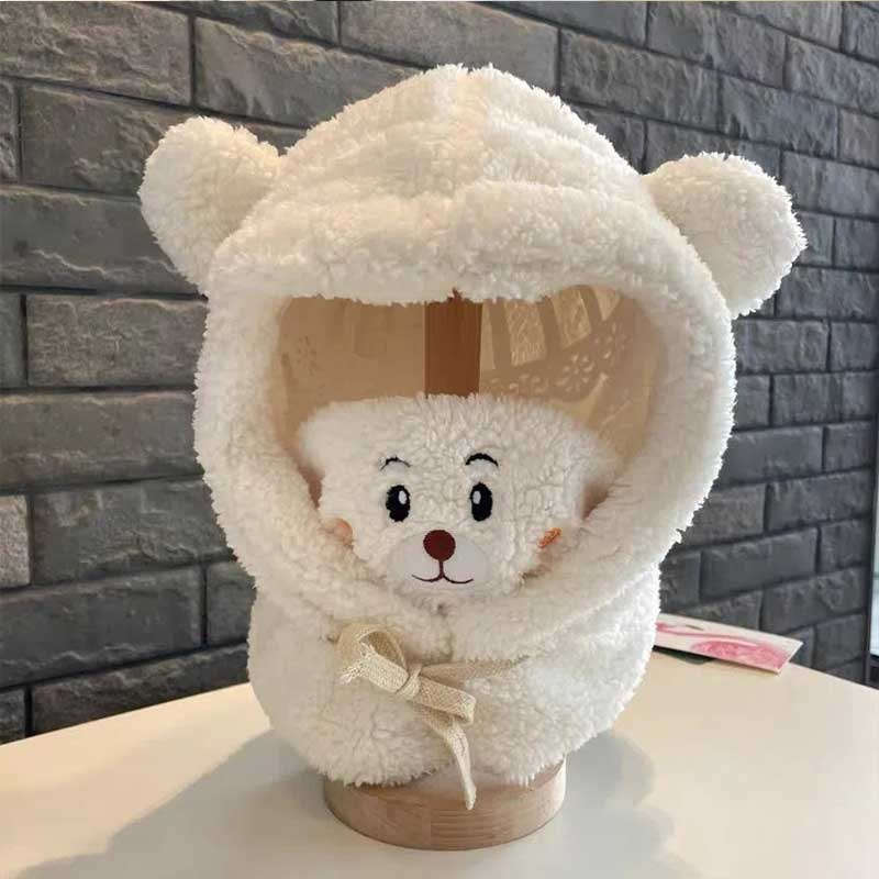 Winter Hat Color Beige Color Size 3 11 Years Old  One Size Fits All