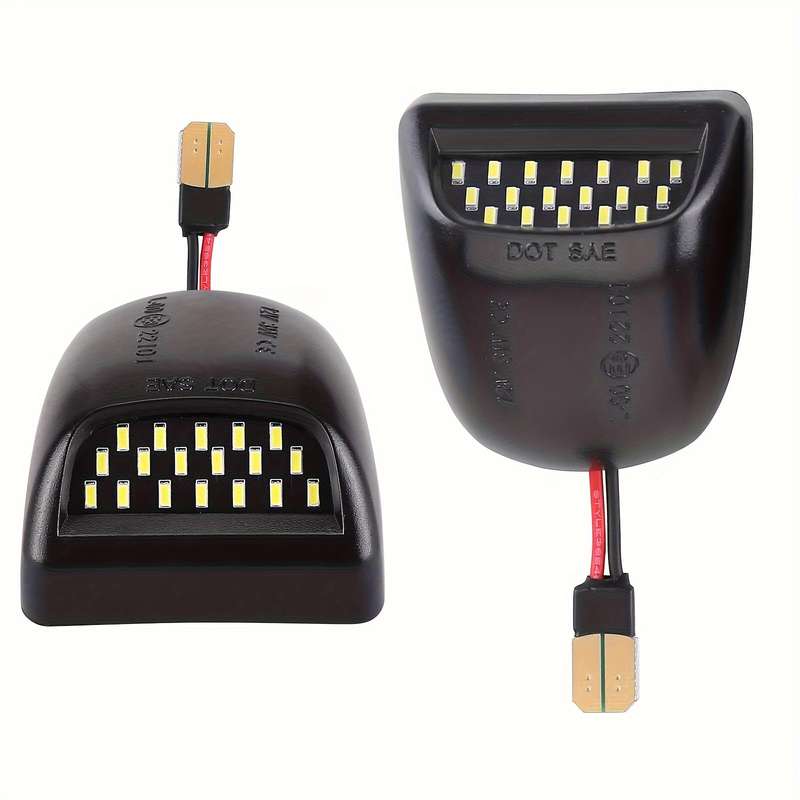 2pcs LED License Plate Light Kit for Toyota Tacoma Tundra 2012-2024 12-24V Plug & Pl