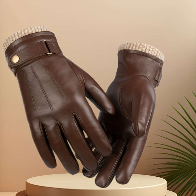 Winter Gloves Color Coffee Color