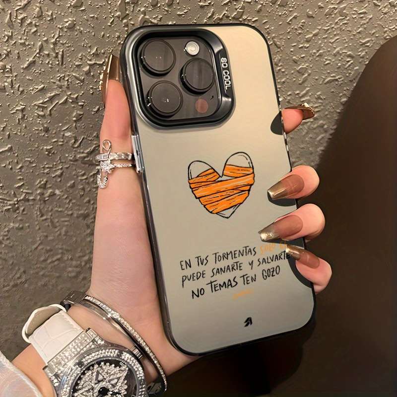 1Pc Black For iPhone 15 Pro Max Stylish And Aesthetically Phone Case