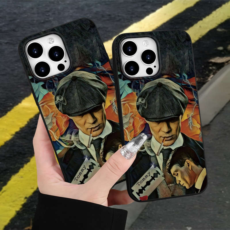 1Pc Black For iPhone XS Max Retro Gangster Men Phone Case