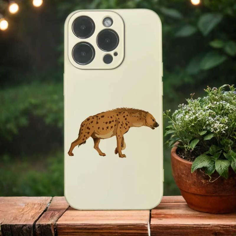 1Pc Dark Green For iPhone 7 Plus 8 Plus African Wild Dog Phone Case