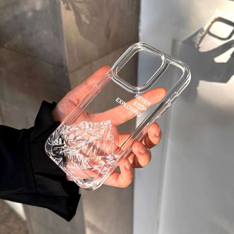 1Pc Transparent For iPhone 13 Mini Phone Case Phone Cover