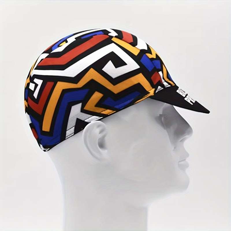 1pc Breathable Polyester Cycling Cap All-Season Road Bike Hat Fitted Under Helmet Liner Hand