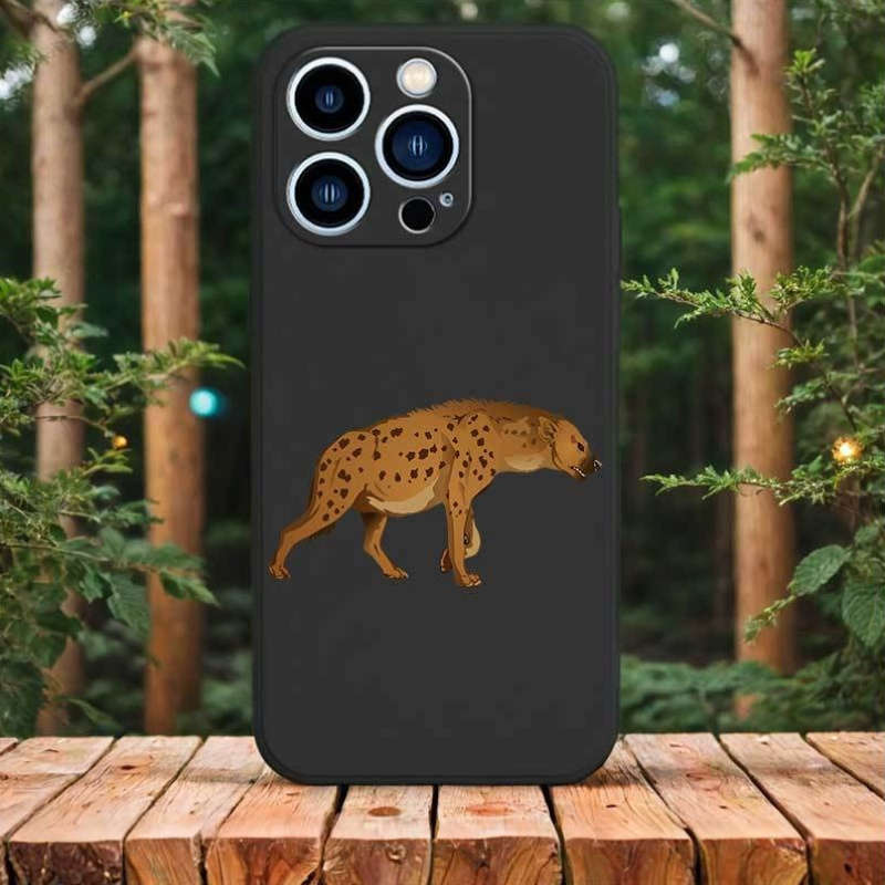 1Pc Dark Green For iPhone 7 Plus 8 Plus African Wild Dog Phone Case