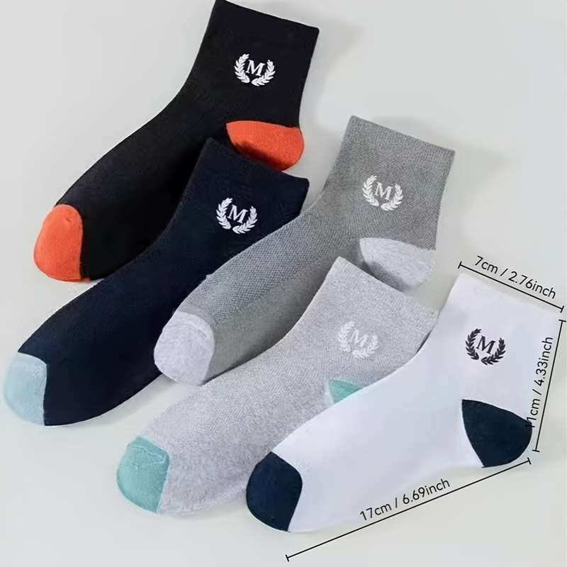 5 PairsColor Mixed Pack One Size High Elastic Socks
