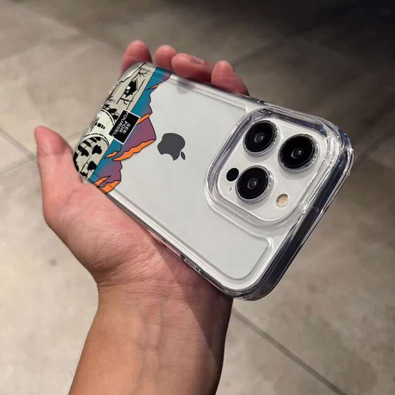 1Pc Transparent For iPhone 12 Phone Case Phone Cover