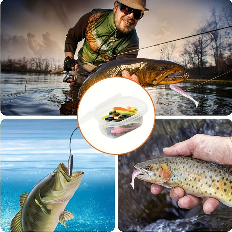 30pcs 5.5cm Silicone Soft Fishing Lures Set
