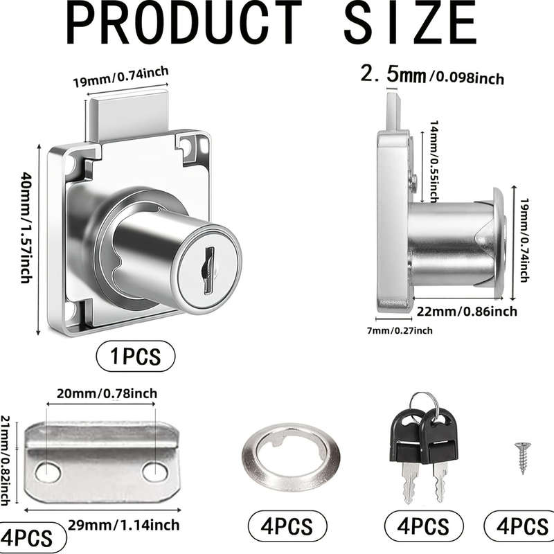 Lock Quantity 4Pcs