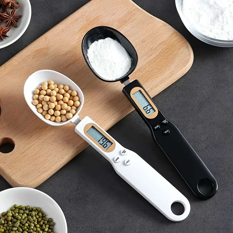 1pc AccuMeasure Digital Kitchen Scale Spoon Plastic LCD Display 0.1g-500g Precision Battery