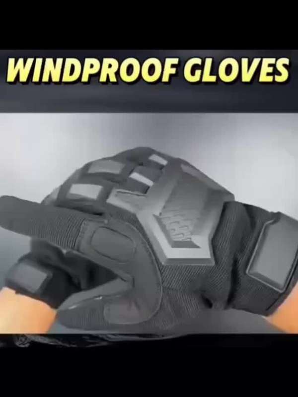 Winter Gloves Color Black Size Xl