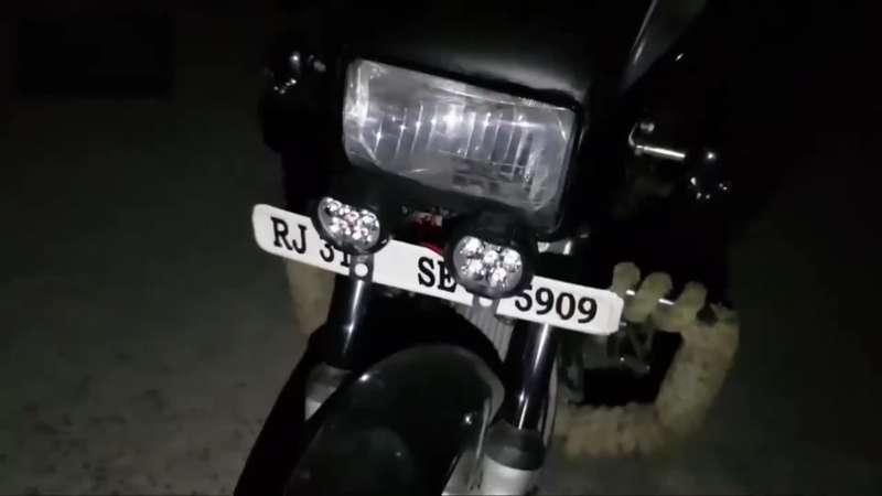 2pcs Bright White Light 6000K 6 LED Beads for Car Daytime Running Lights Scooter Fr
