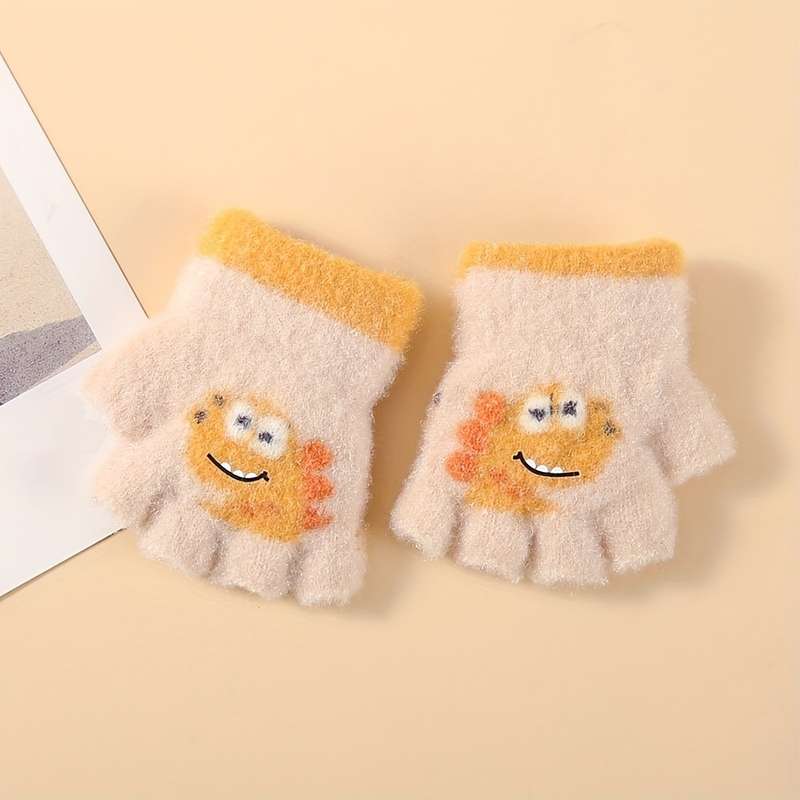 Winter Gloves Color Beige Color