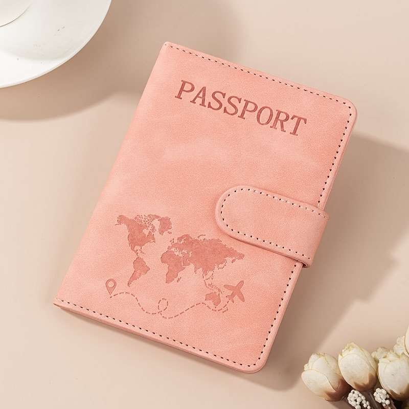 1pc 2-in-1 RFID Travel Wallet RFID Multifunctional Travel Passport Book 1 Banknote Slot 2 SIM C