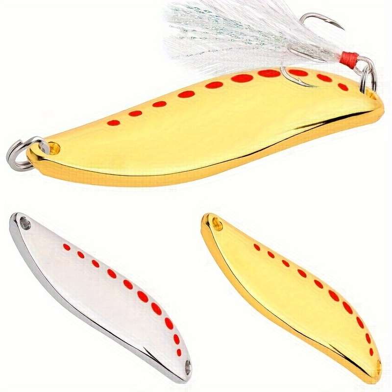 1pc 20g Metal Spinner Bionic Spoon Lure Trout Fishing Lure Sequin Hard Bait