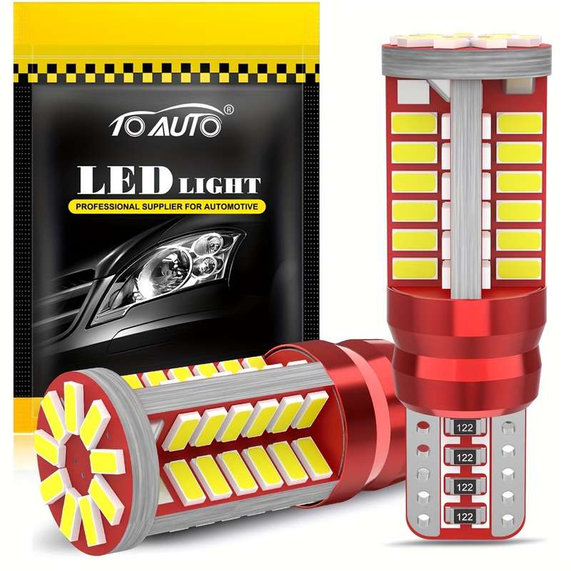 2pcs T10 168 192 W5W 57 SMD 3014 LED Canbus No Error Car Marker Light Parking Lamp Mo