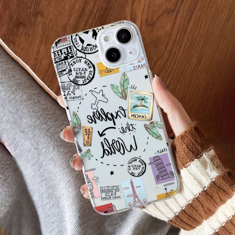 1Pc Transparent For iPhone 7 Plus 8 Plus Phone Case Phone Cover