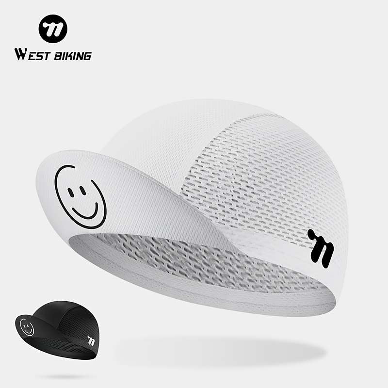 1pc WEST BIKING Cycling Cap Helmet Visor Breathable Mesh Summer Bike Cap Liner Polyester Fiber U