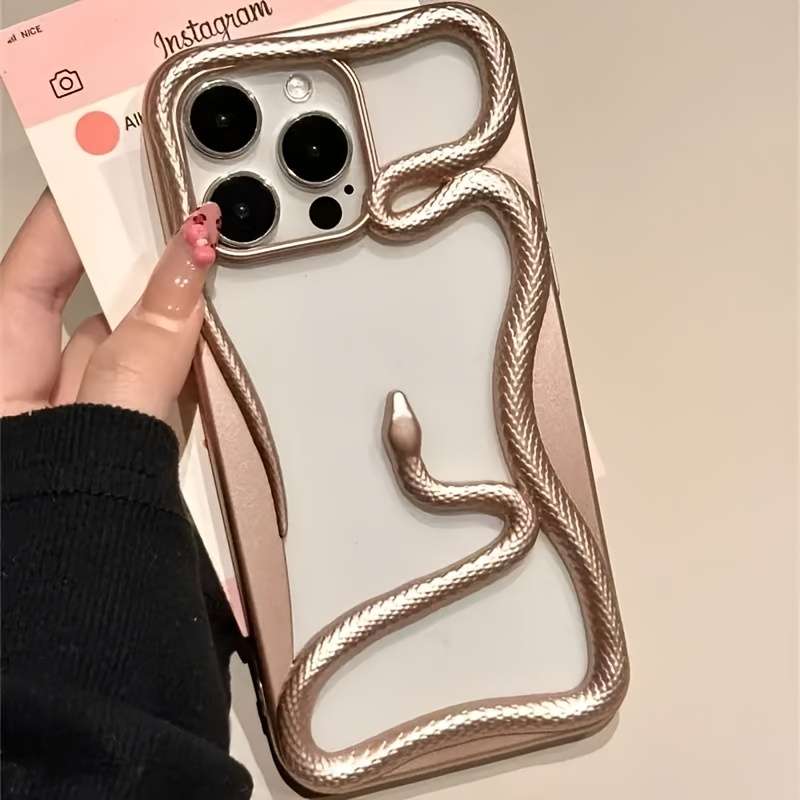 1Pc Golden For iPhone 11 Phone Case Phone Cover