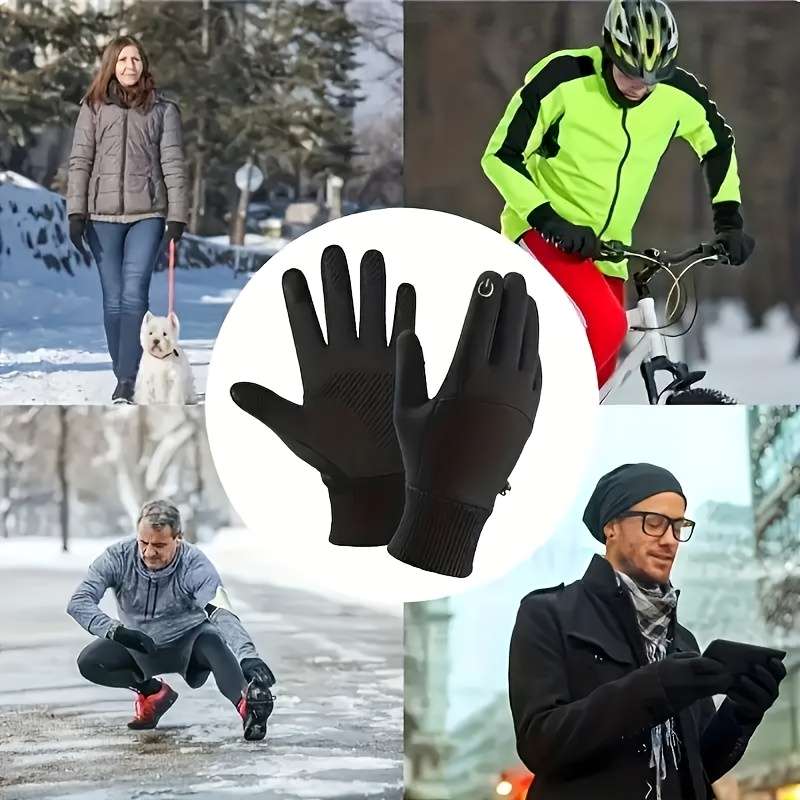 Winter Gloves Color Black