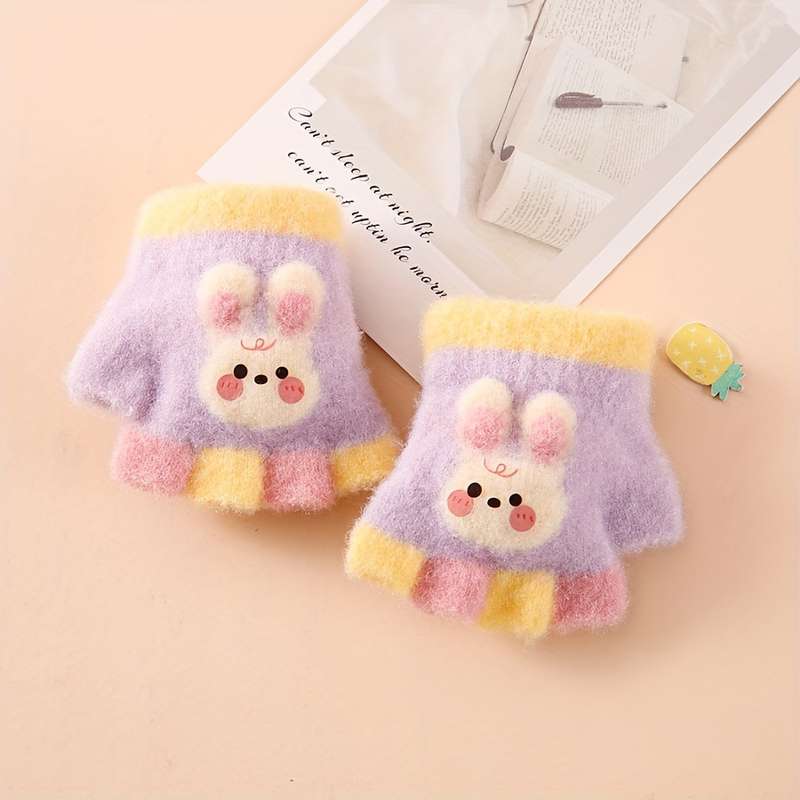 Winter Gloves Color Purple Size 6 To 24 Months