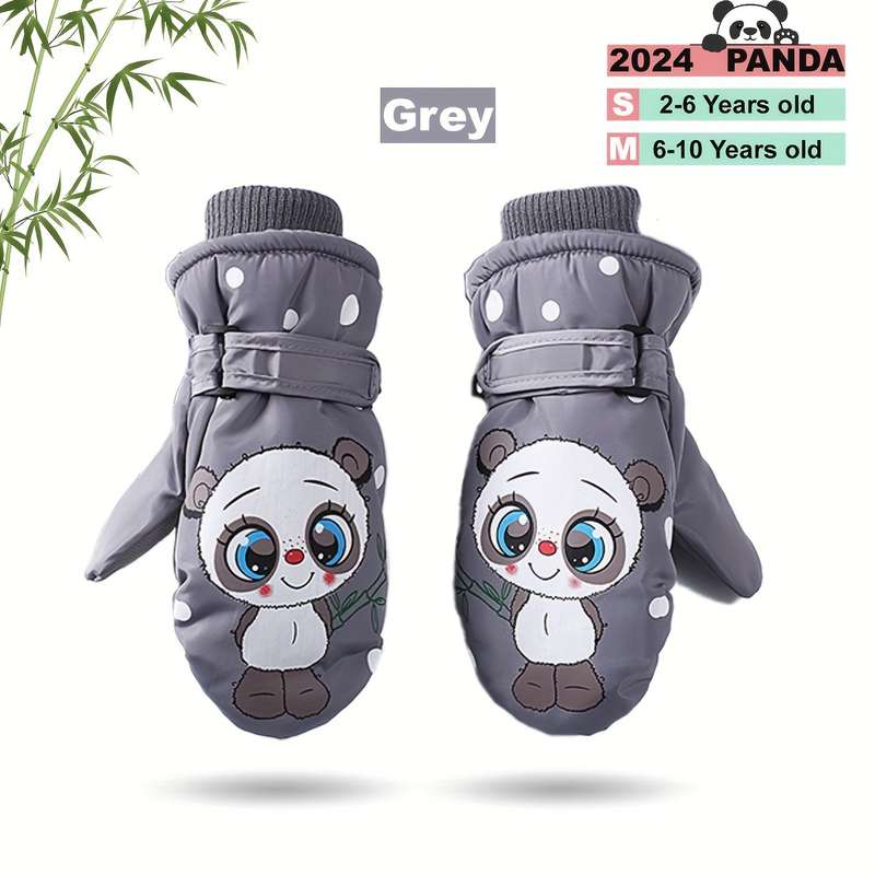 Winter Gloves Color Grey Size Size S  3 To 6 Years Old