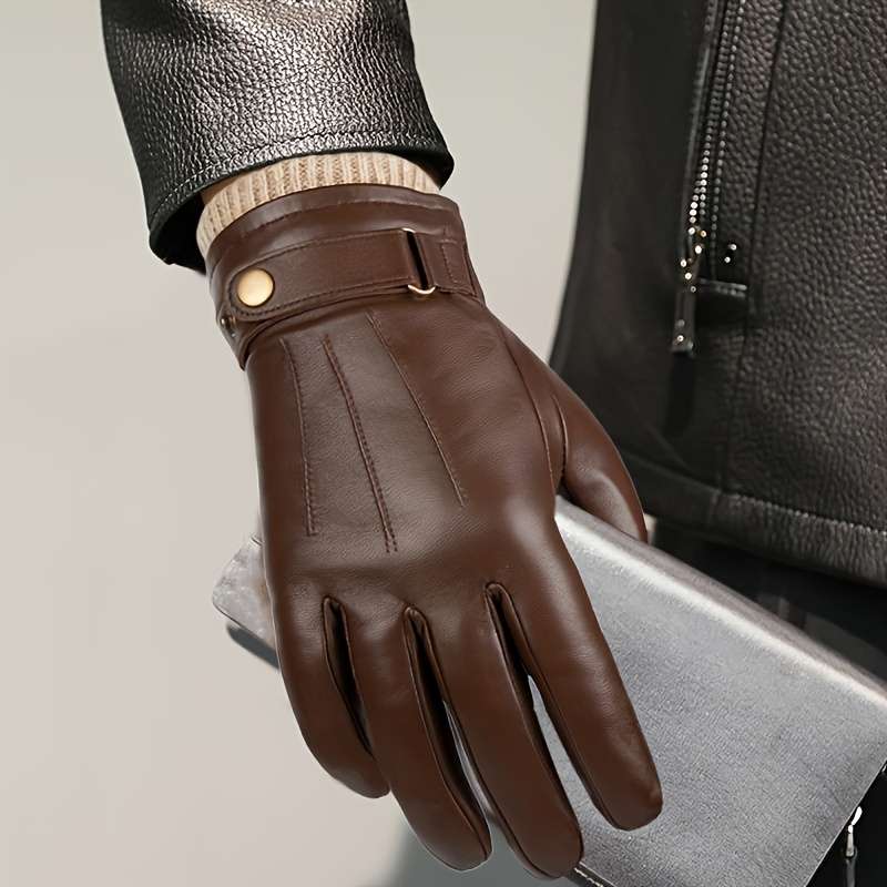 Winter Gloves Color Coffee Color