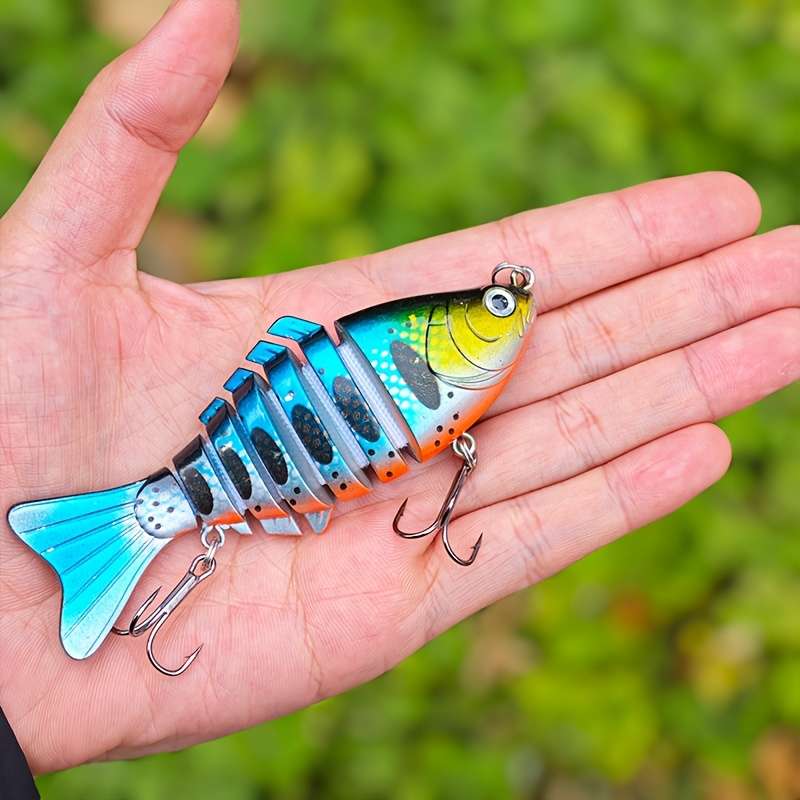 5pcs Fishing Lures Set Realistic Swimbait with Hard Bait and Spinner Blades ABS Material Fr