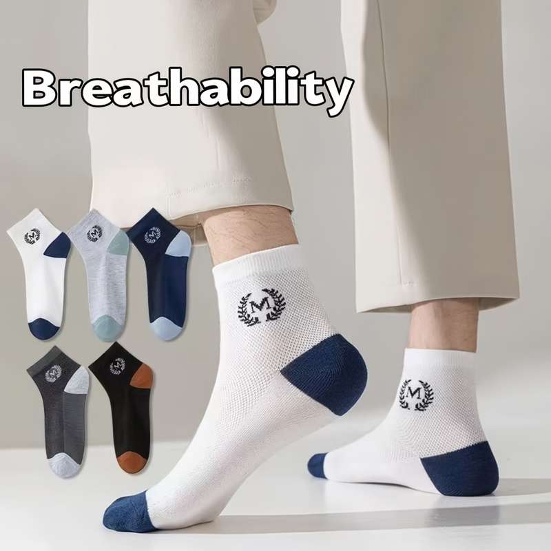 5 PairsColor Mixed Pack One Size High Elastic Socks