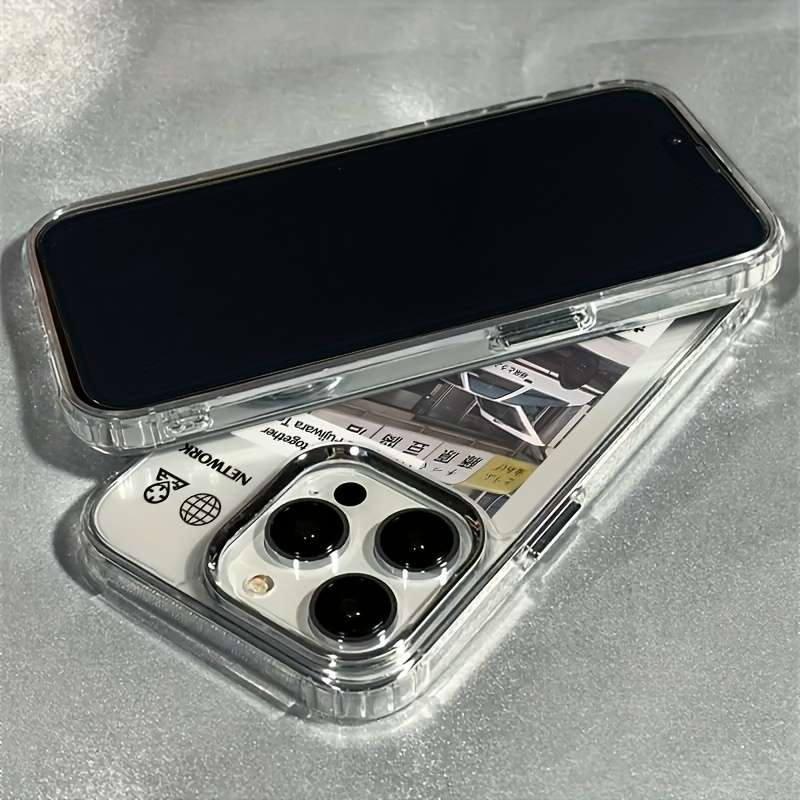 1Pc Transparent For iPhone 14 Pro Max Japanese Street Phone Case